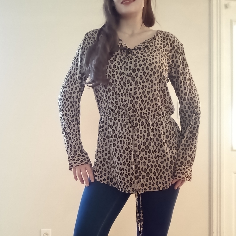 Leopard Print Ann Taylor size small tunic